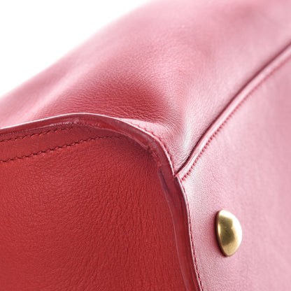 Saint Laurent Calfskin Small Classic Y Cabas Red 12 of 13