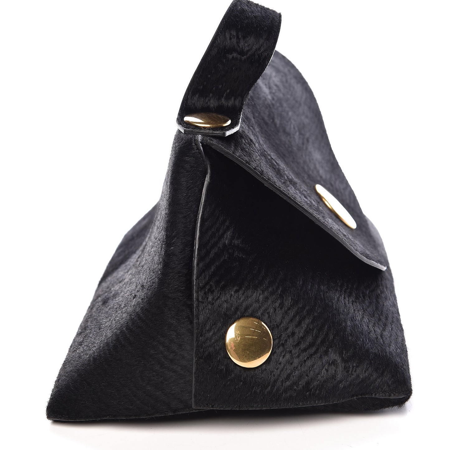 Pony Hair Orb Bag Black