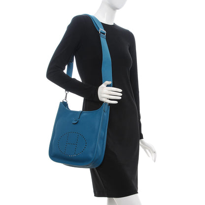 Hermes Epsom Evelyne III PM Bleu de Galice 2 of 8