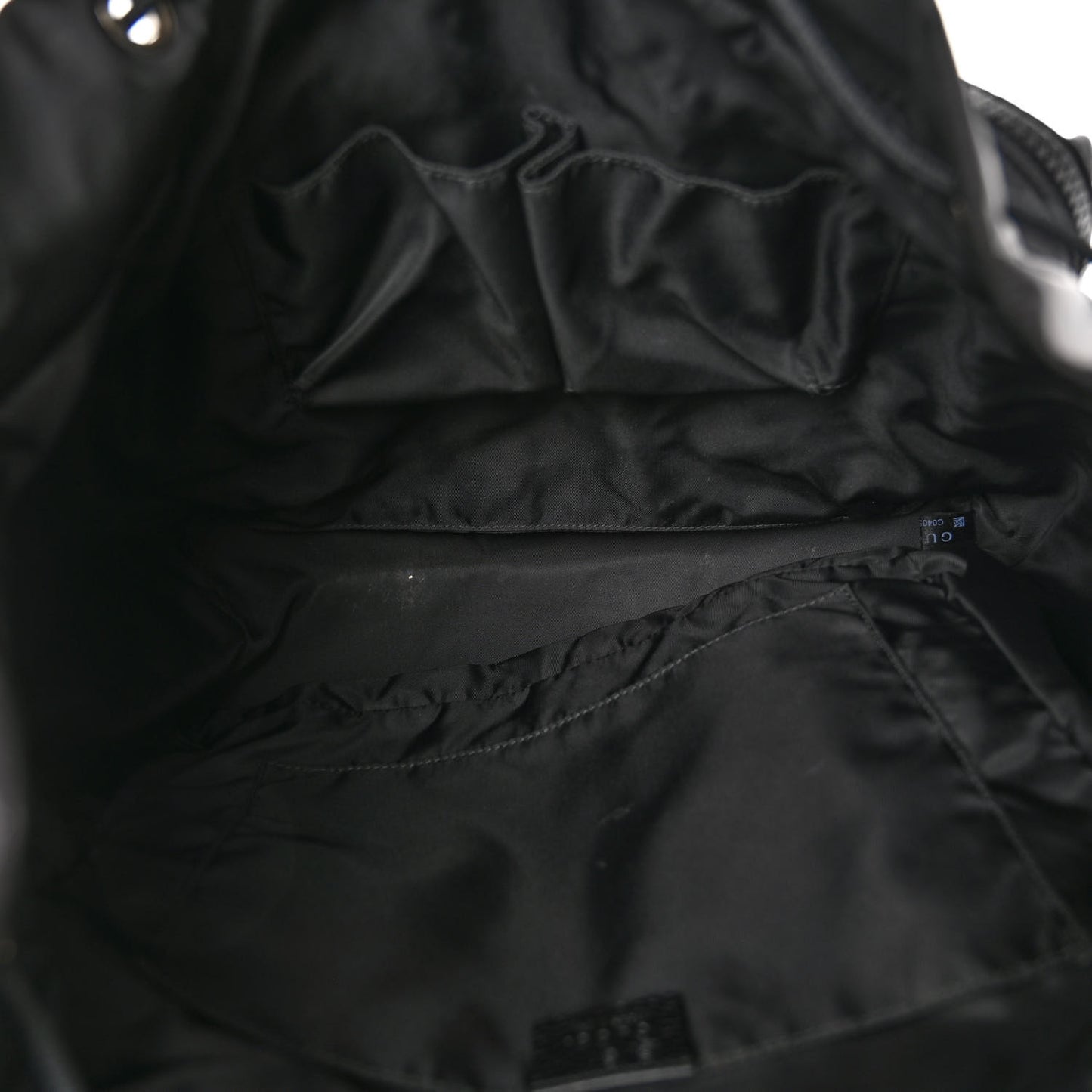 Nylon Monogram Medium Light Single Buckle Backpack Black