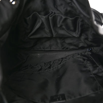 Gucci Nylon Monogram Medium Light Single Buckle Backpack Black 5 of 10