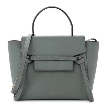 Celine Grained Calfskin Nano Belt Bag Storm 1 of 10