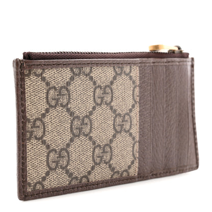 Gucci GG Supreme Monogram Web Ophidia Coin Case Brown 3 of 8
