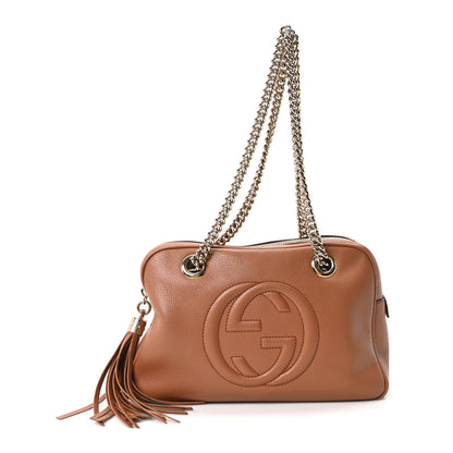 Gucci Pebbled Calfskin Small Soho Bowler Moka 1 of 10