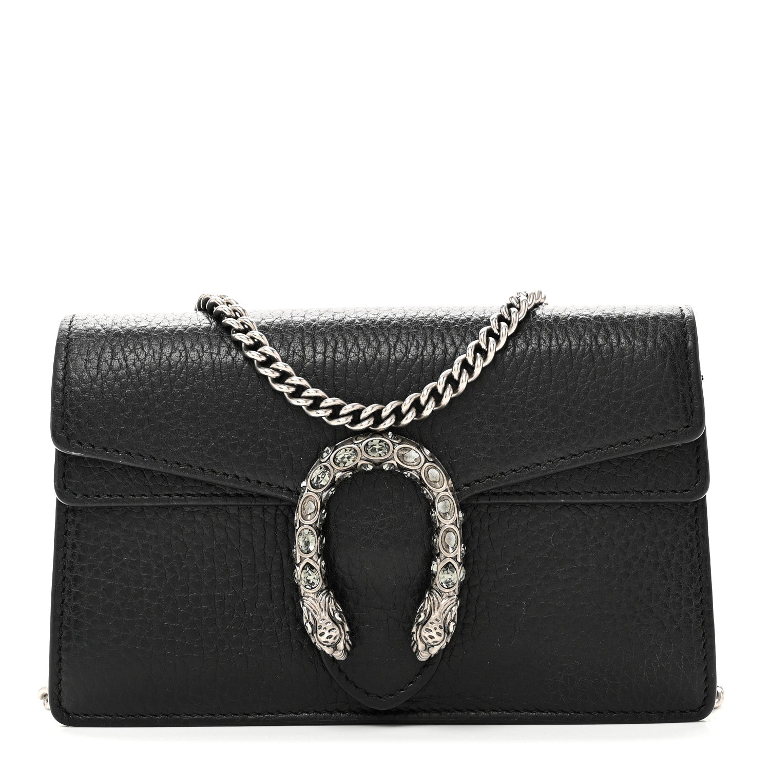 Gucci Calfskin Super Mini Dionysus Shoulder Bag Black 1 of 10