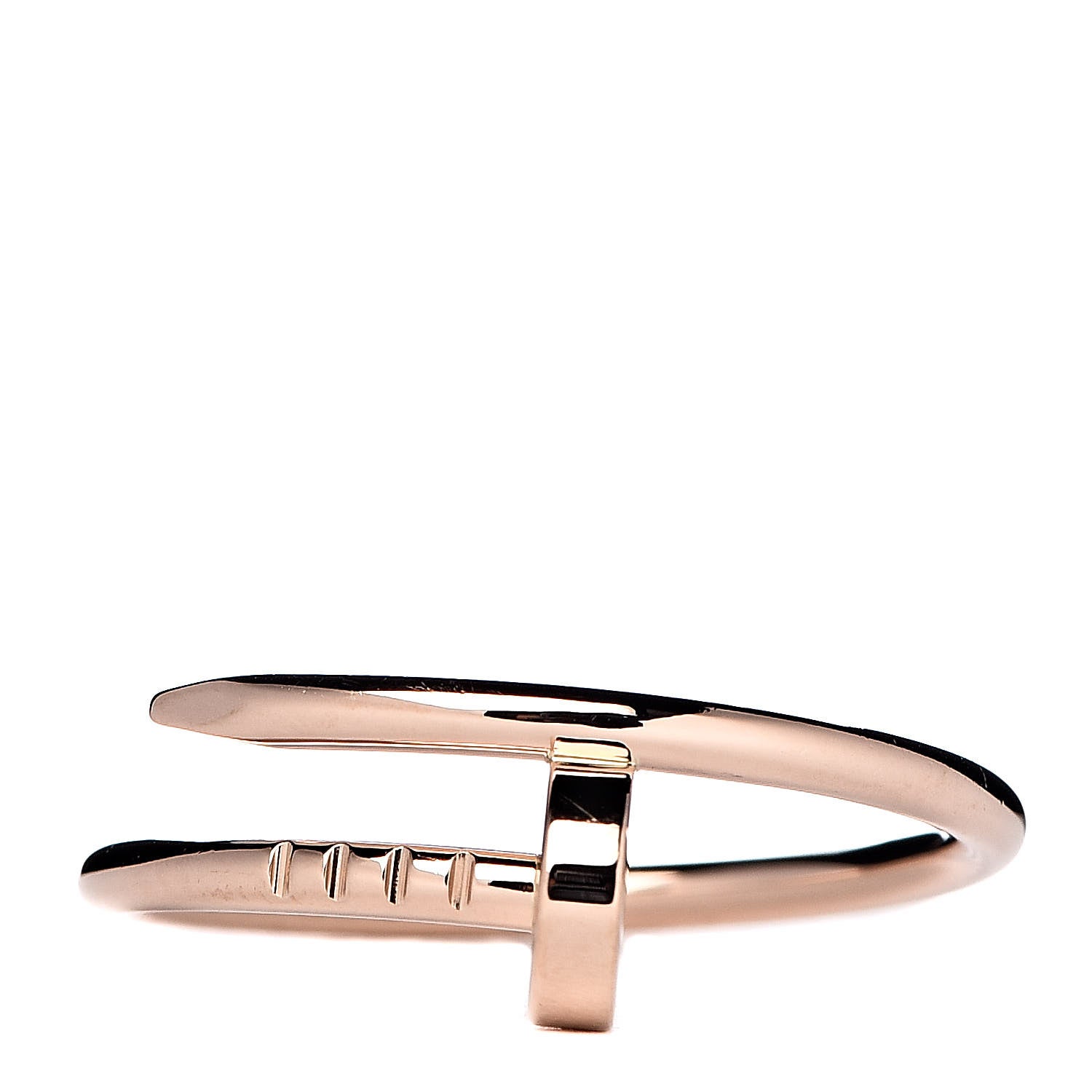 Cartier 18K Pink Gold Small Juste Un Clou Ring 55 7.25 1 of 6