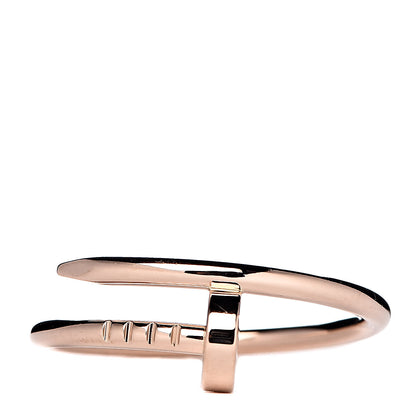 Cartier 18K Pink Gold Small Juste Un Clou Ring 55 7.25 1 of 6