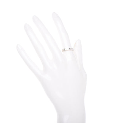 Tiffany Platinum Diamond Logo Band Ring 52 6 2 of 4