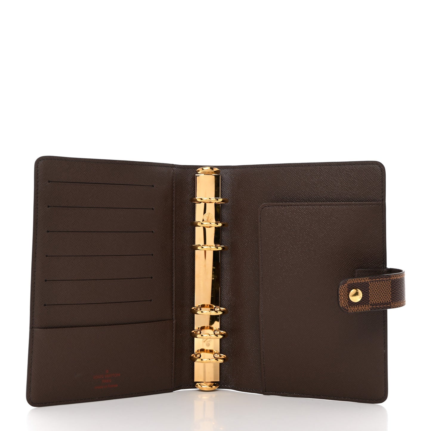 Damier Ebene Medium Ring Agenda Cover