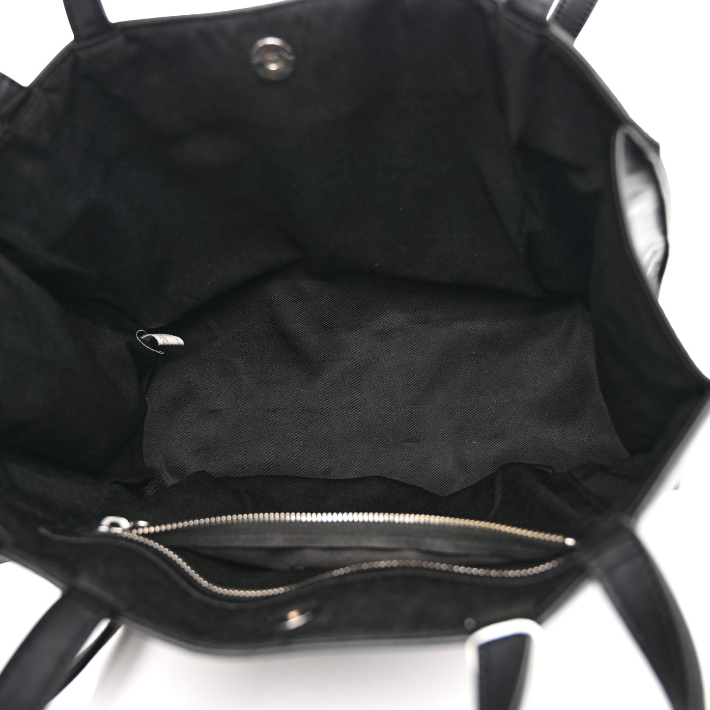 Vegan Leather Medium Shopping Bag Black