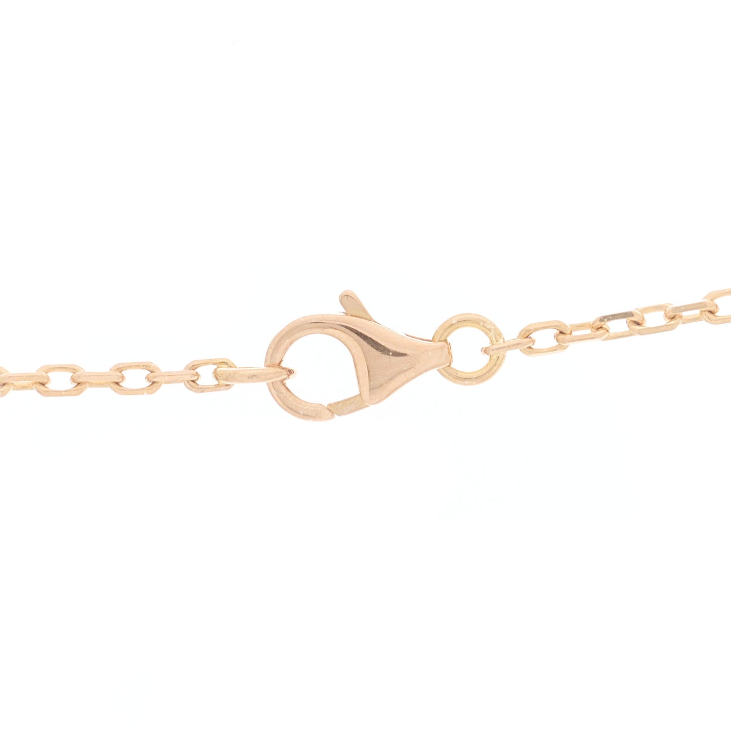 18K Pink Yellow White Gold Diamond Trinity Lariat Necklace