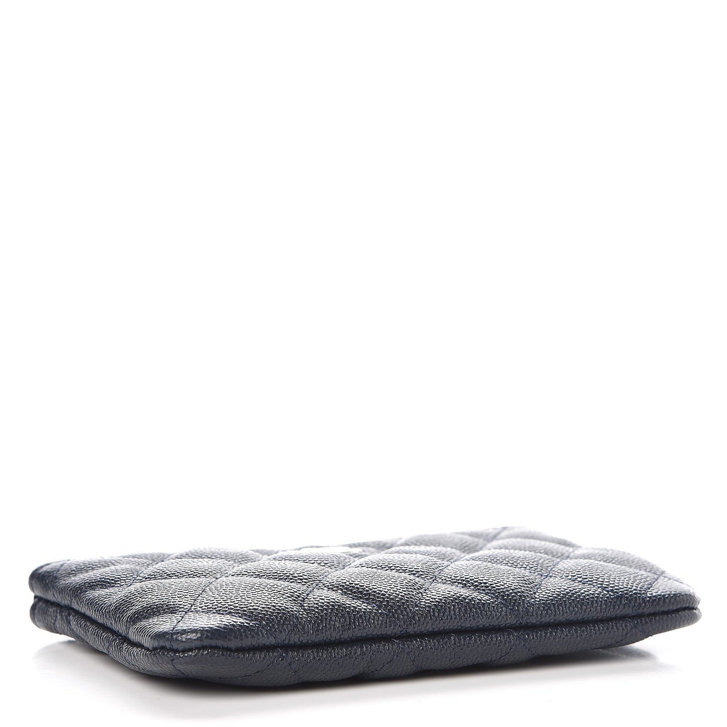 Caviar Quilted Small Cosmetic Case Navy