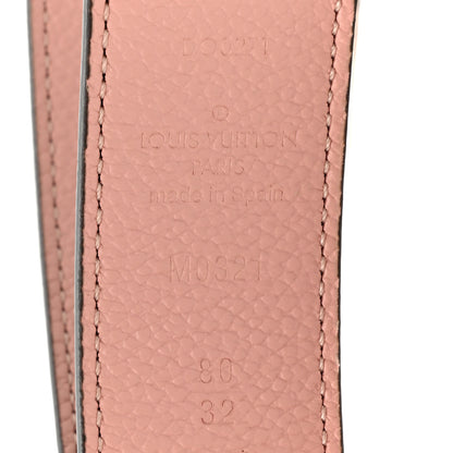 Louis Vuitton Calfskin Monogram 30mm LV Initiales Reversible Belt 80 32 Rose Ballerine 4 of 5
