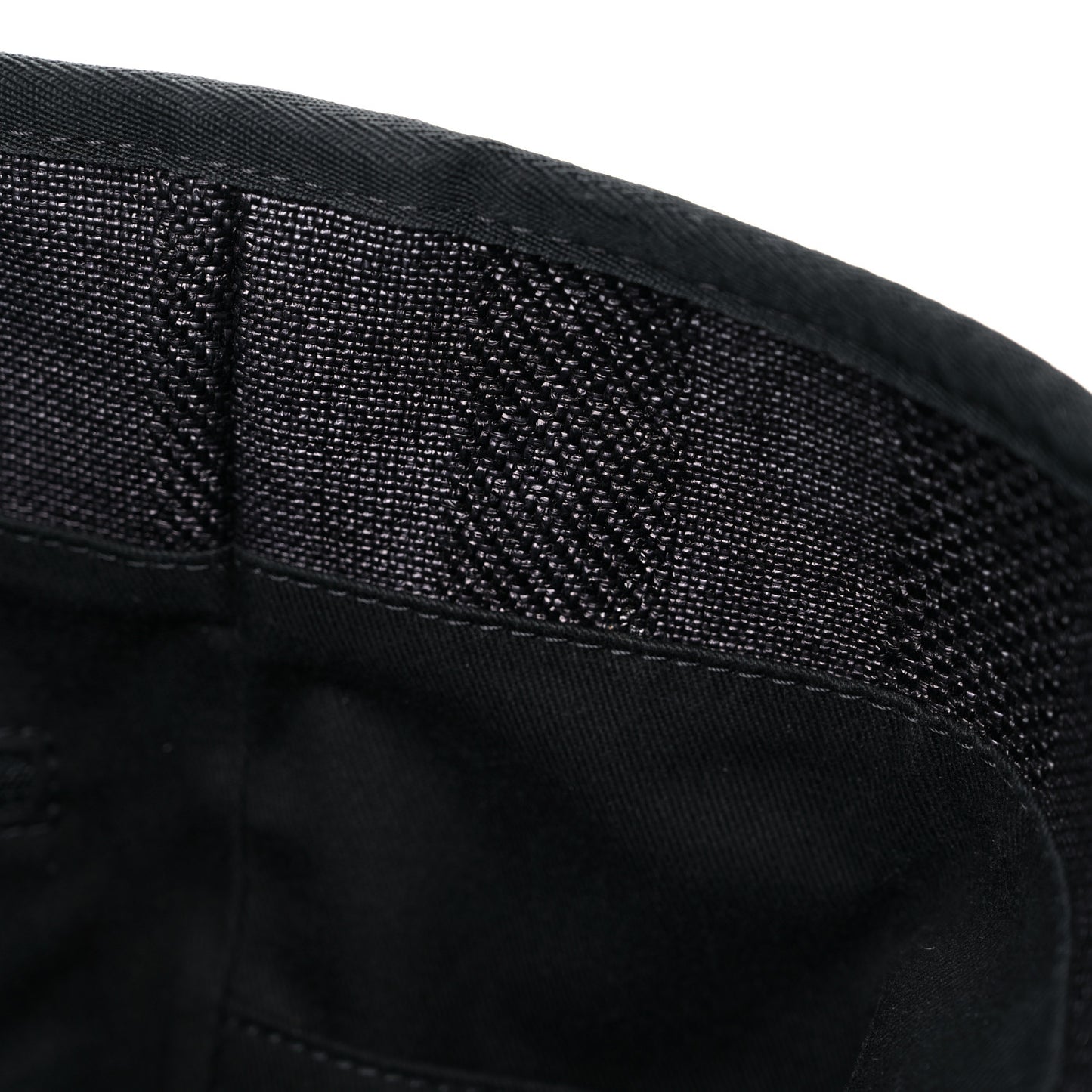 Mixed Fibers Calfskin Striped Medium Deauville Tote Black