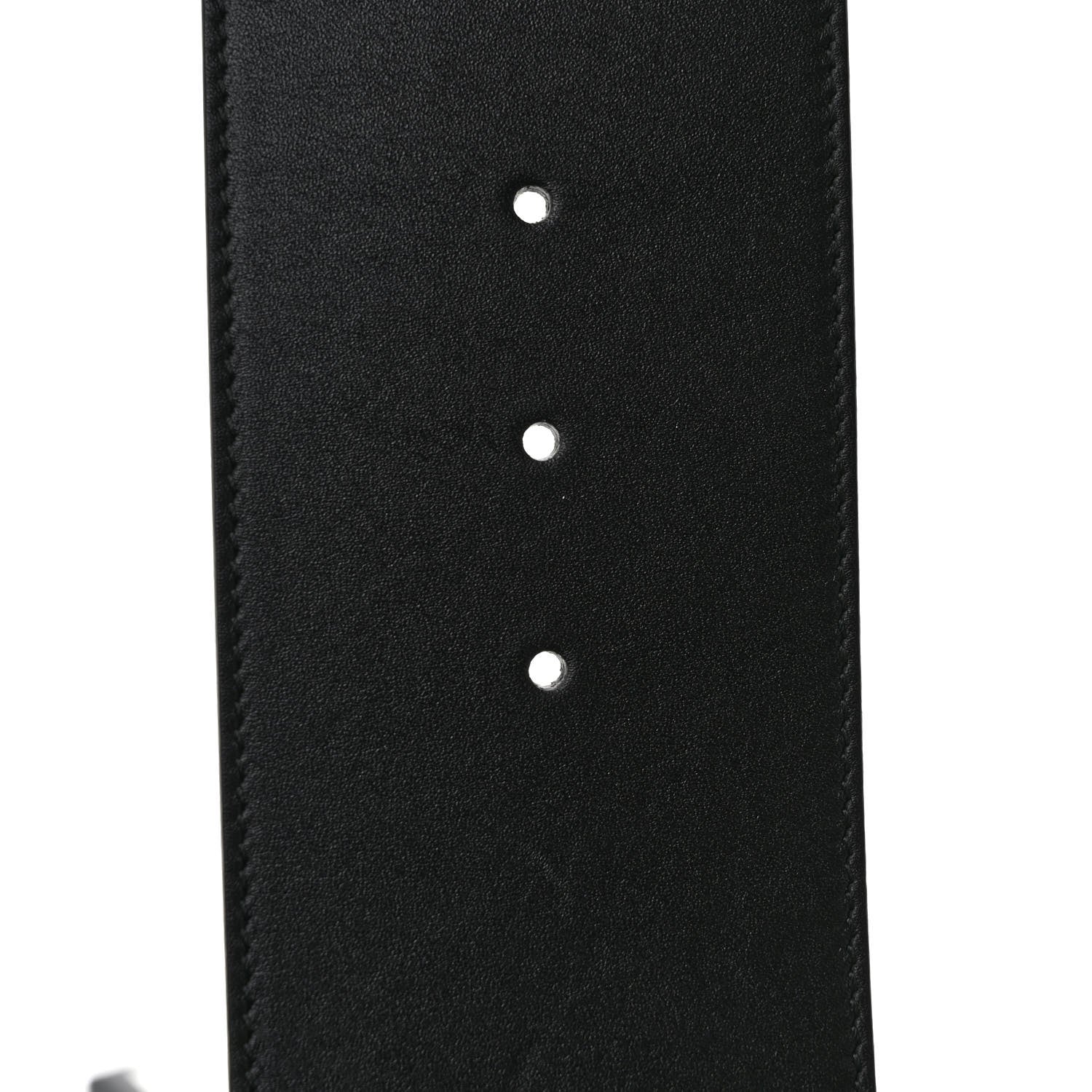 Gucci Moon Calfskin Pearl Double G 70mm Belt 80 32 Black Cream 5 of 5