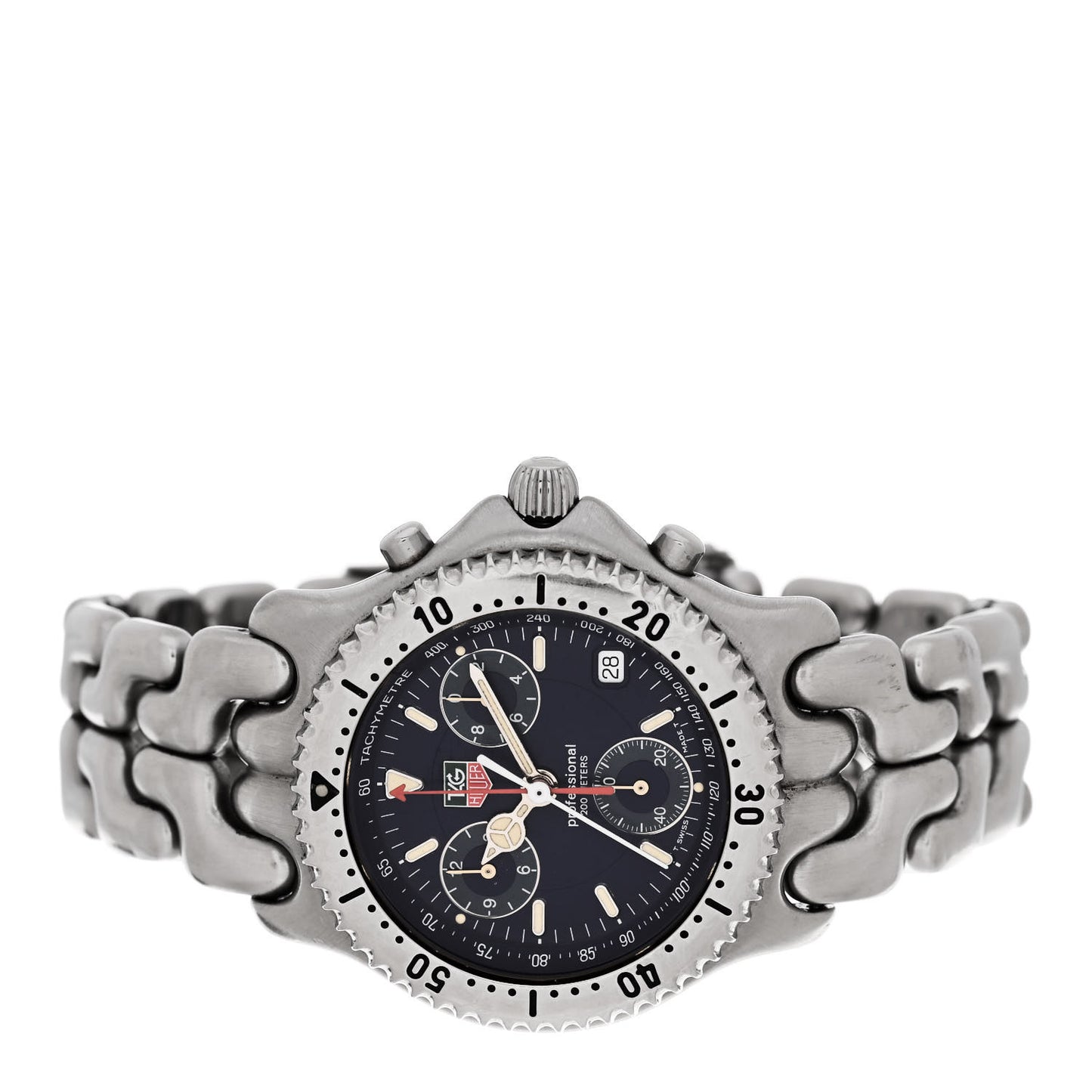 Stainless Steel 40mm Professional Chronograph Quartz Watch Blue CG1114