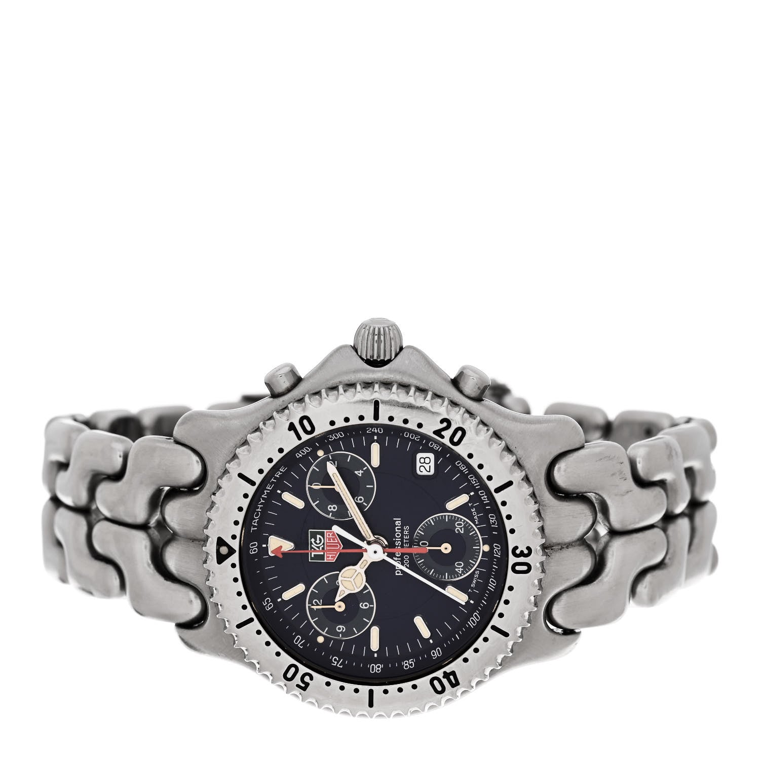 Tag Heuer Stainless Steel 40mm Professional Chronograph Quartz Watch Blue CG1114 2 of 4