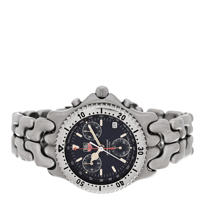 Tag Heuer Stainless Steel 40mm Professional Chronograph Quartz Watch Blue CG1114 2 of 4
