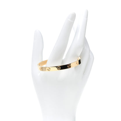 Cartier 18K Yellow Gold LOVE Cuff Bracelet 17 2 of 6