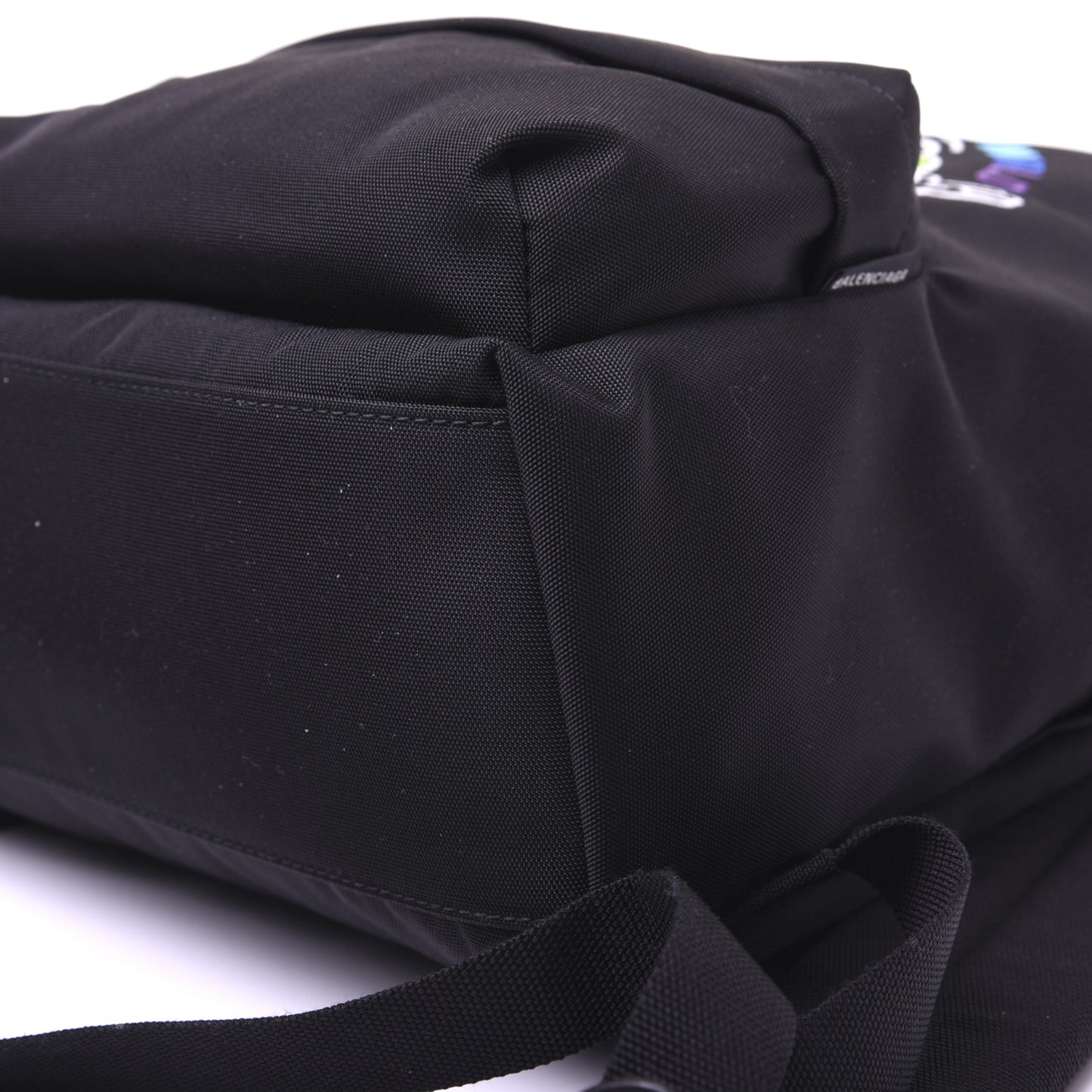 Nylon Embroidered You Are The World Explorer Backpack S Black