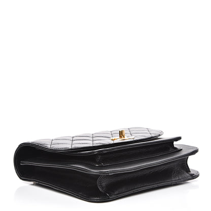 Chanel Calfskin Caviar Quilted Chain Handle Flap Black 3 of 10