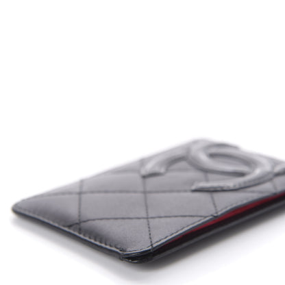 Chanel Calfskin Quilted Cambon Card Holder Black 6 of 12