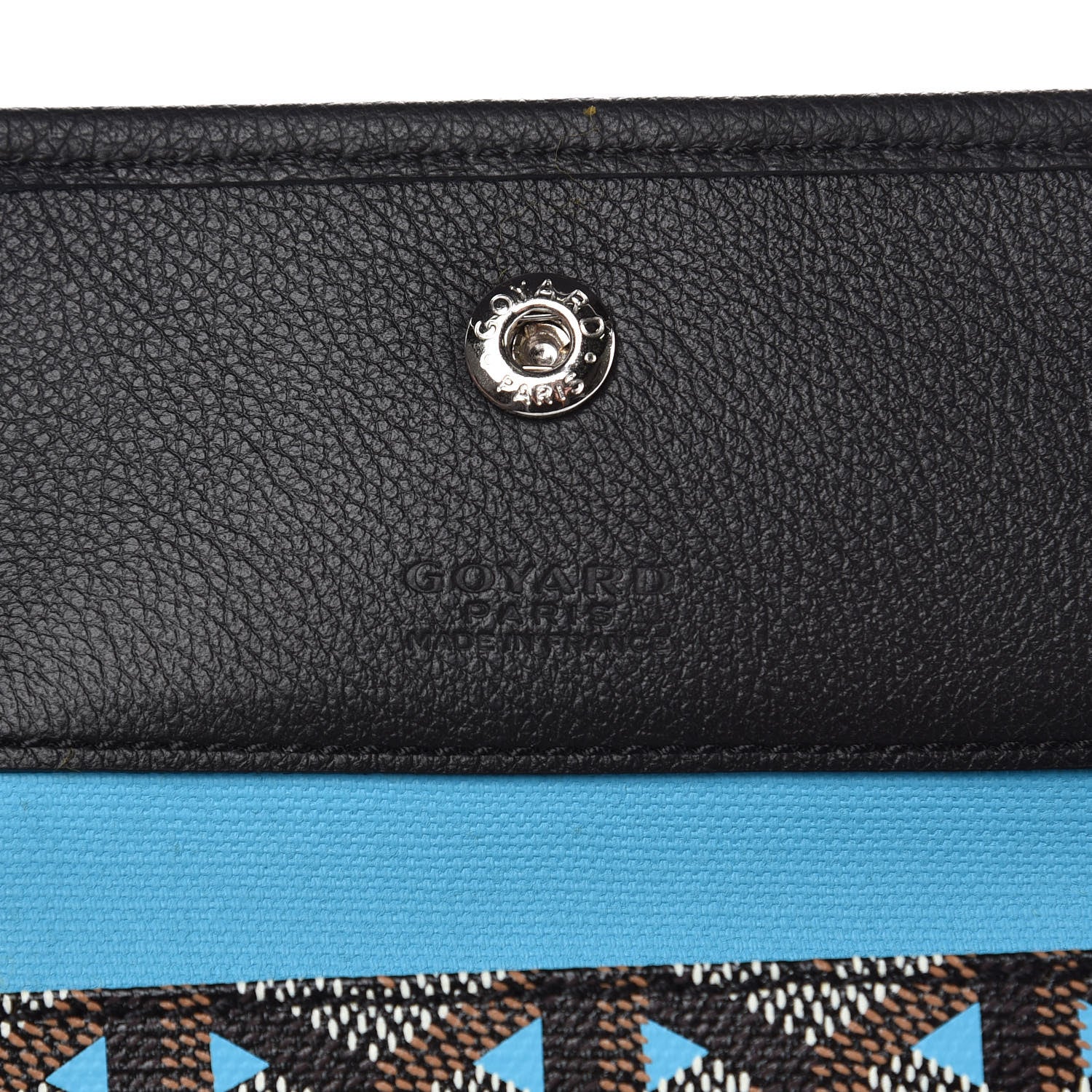 Goyard Goyardine Saint Louis Claire Voie GM Black Blue 7 of 11