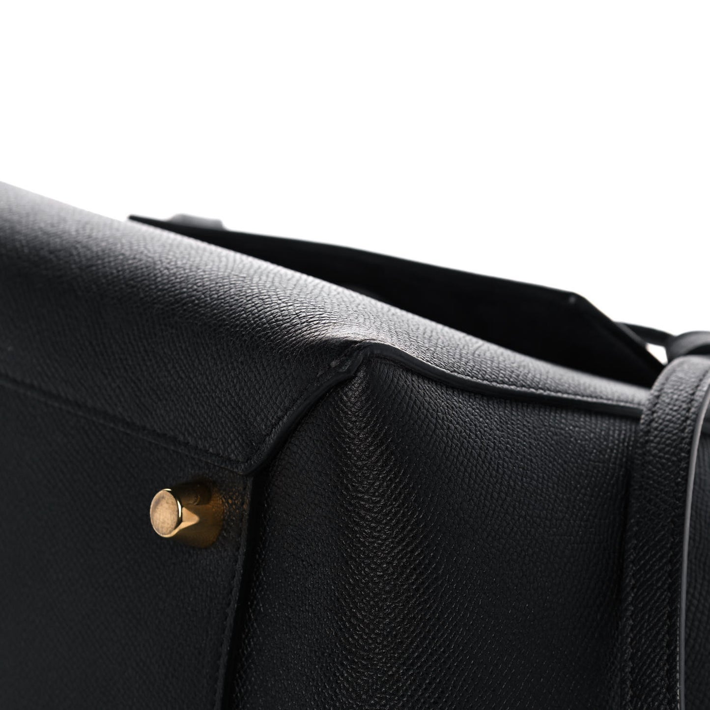 Grained Calfskin Mini Belt Bag Black