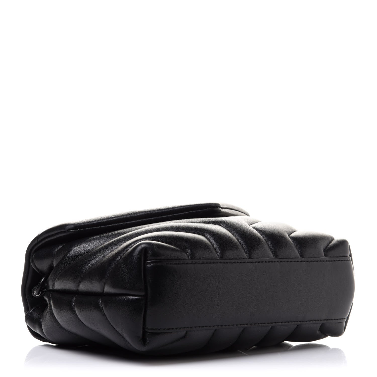 Saint Laurent Calfskin Y Quilted Monogram Toy Loulou Crossbody Bag Black 4 of 14