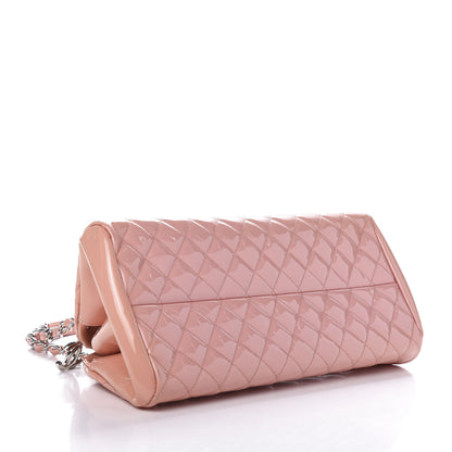 Chanel Patent Quilted Medium Just Mademoiselle Pink 4 of 14