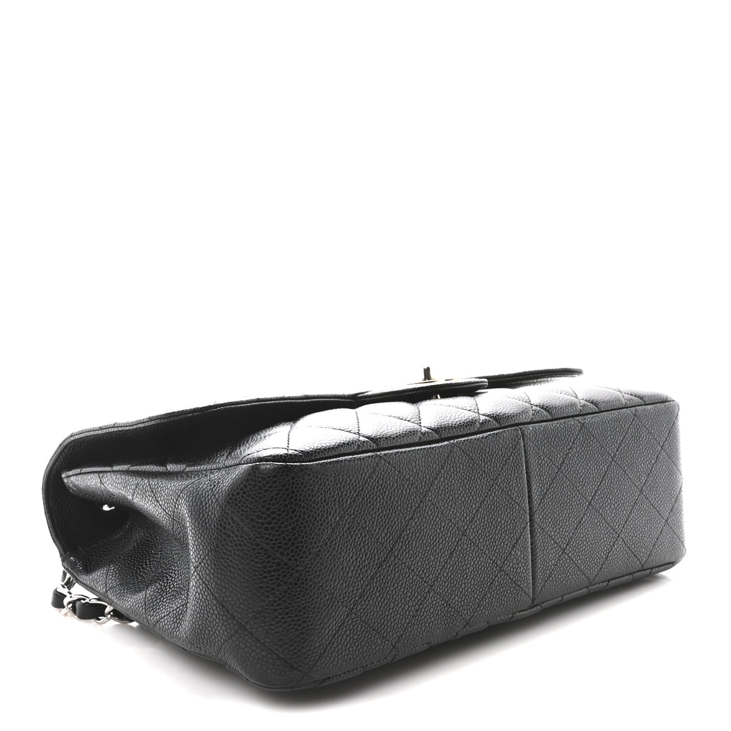 Caviar Quilted Jumbo Single Flap Black