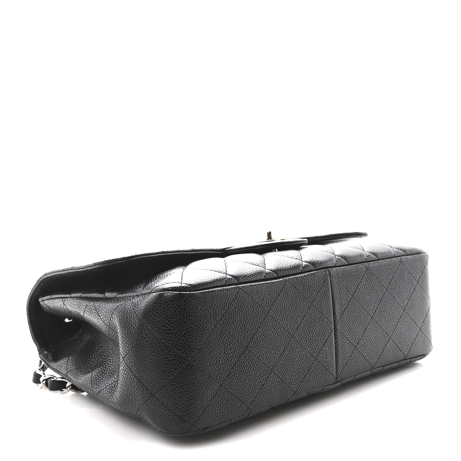 Chanel Caviar Quilted Jumbo Single Flap Black 4 of 10