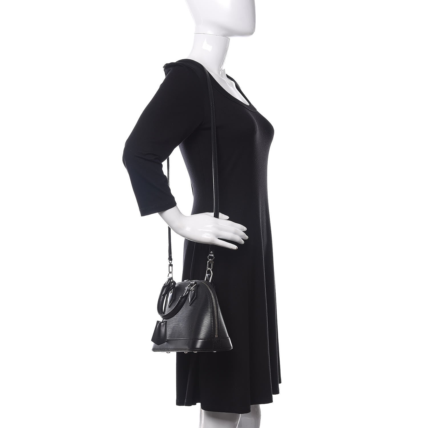 Louis Vuitton Epi Alma BB Black 2 of 9