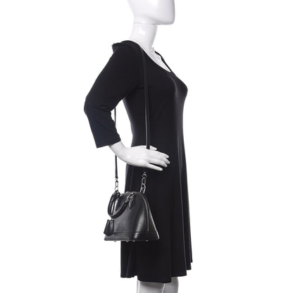 Louis Vuitton Epi Alma BB Black 2 of 9