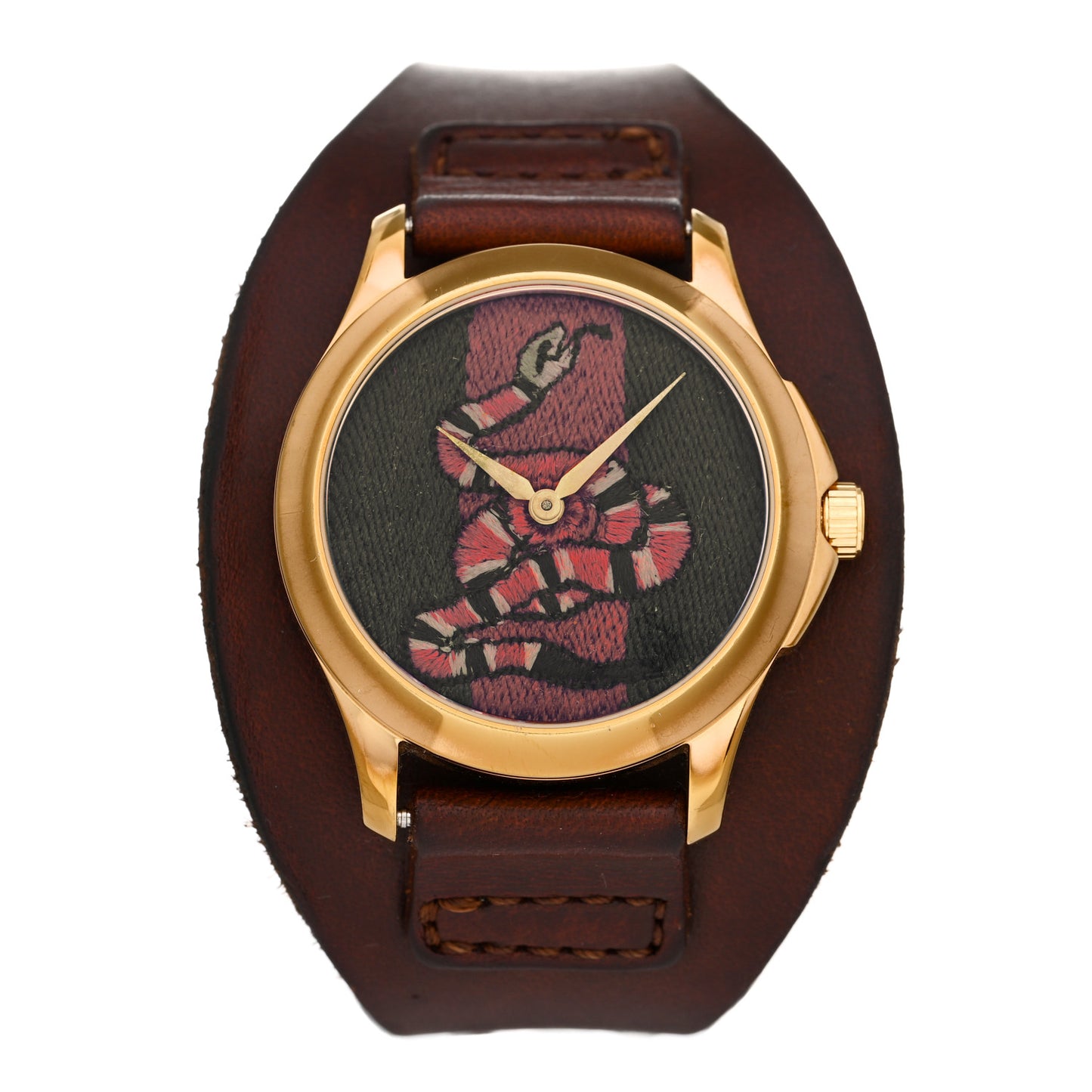 Stainless Steel Calfskin 38mm Le Marche Des Merveilles Snake Quartz Watch