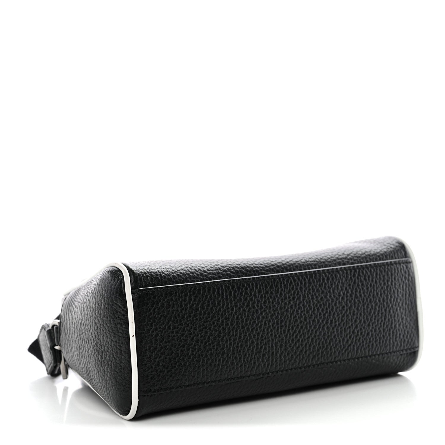 Dolce & Gabbana Calfskin Bowling Bag Black White 4 of 9