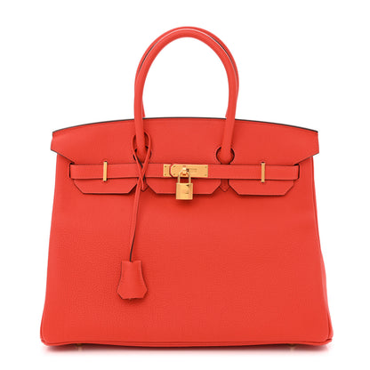 Hermes Togo Birkin 35 Capucine 1 of 10