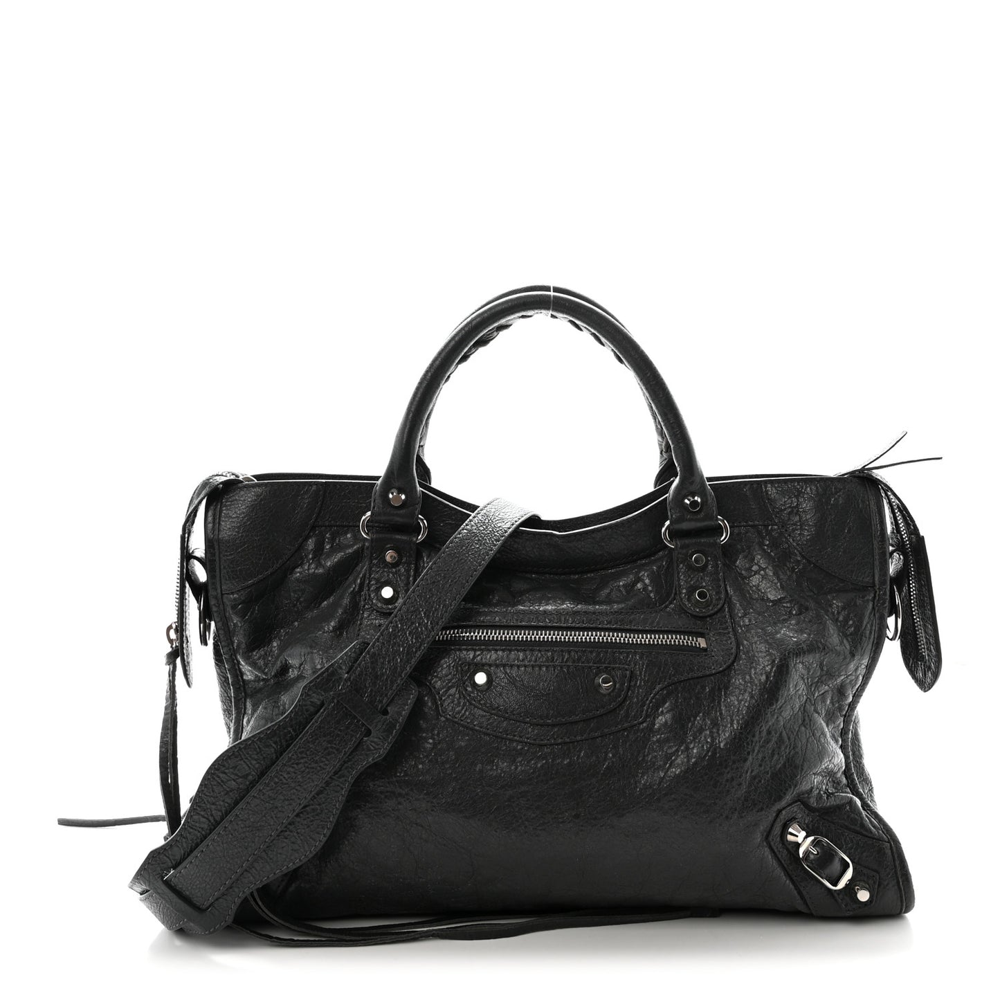 Agneau Classic Silver Hardware City Gris Fossile