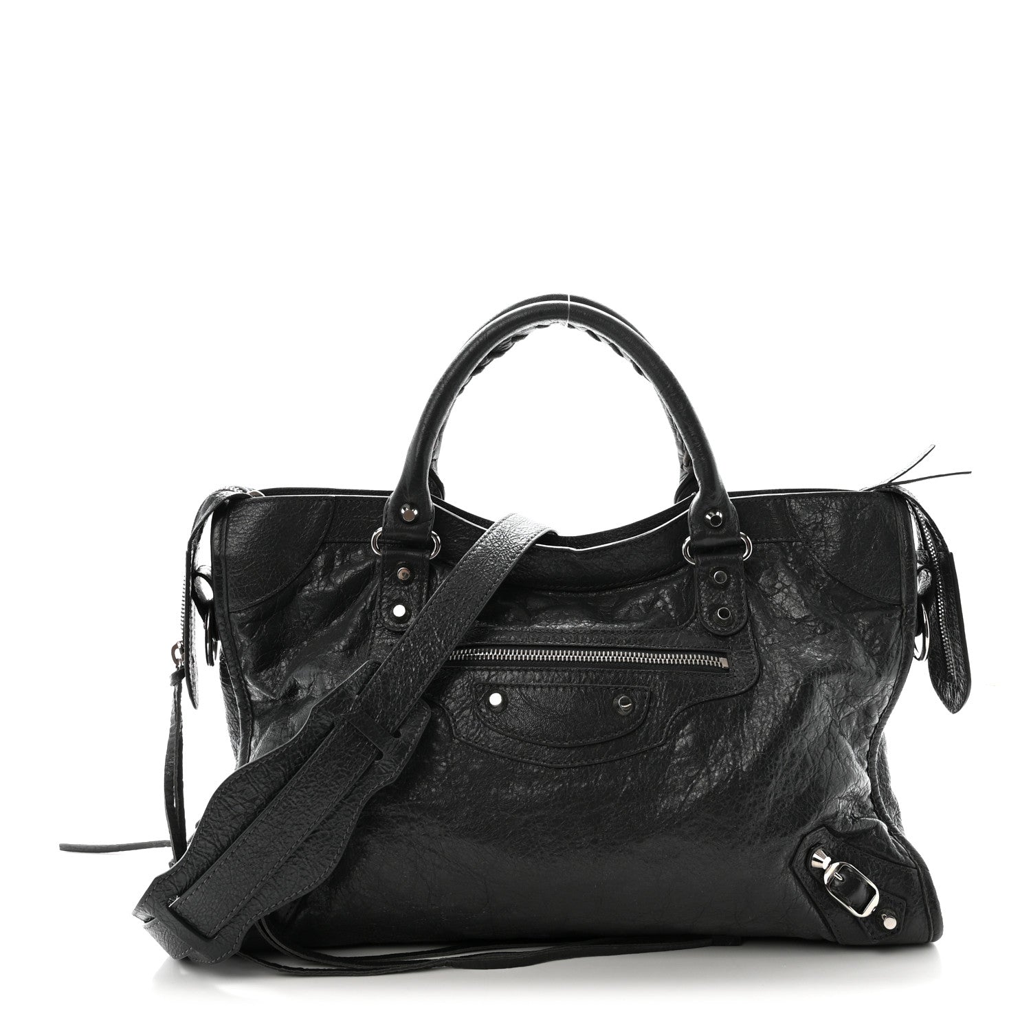 Balenciaga Agneau Classic Silver Hardware City Gris Fossile 1 of 10