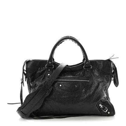Balenciaga Agneau Classic Silver Hardware City Gris Fossile 1 of 10