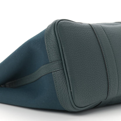 Hermes Toile Negonda Garden Party 30 TPM Bleu Ocean Vert Cypress 9 of 11