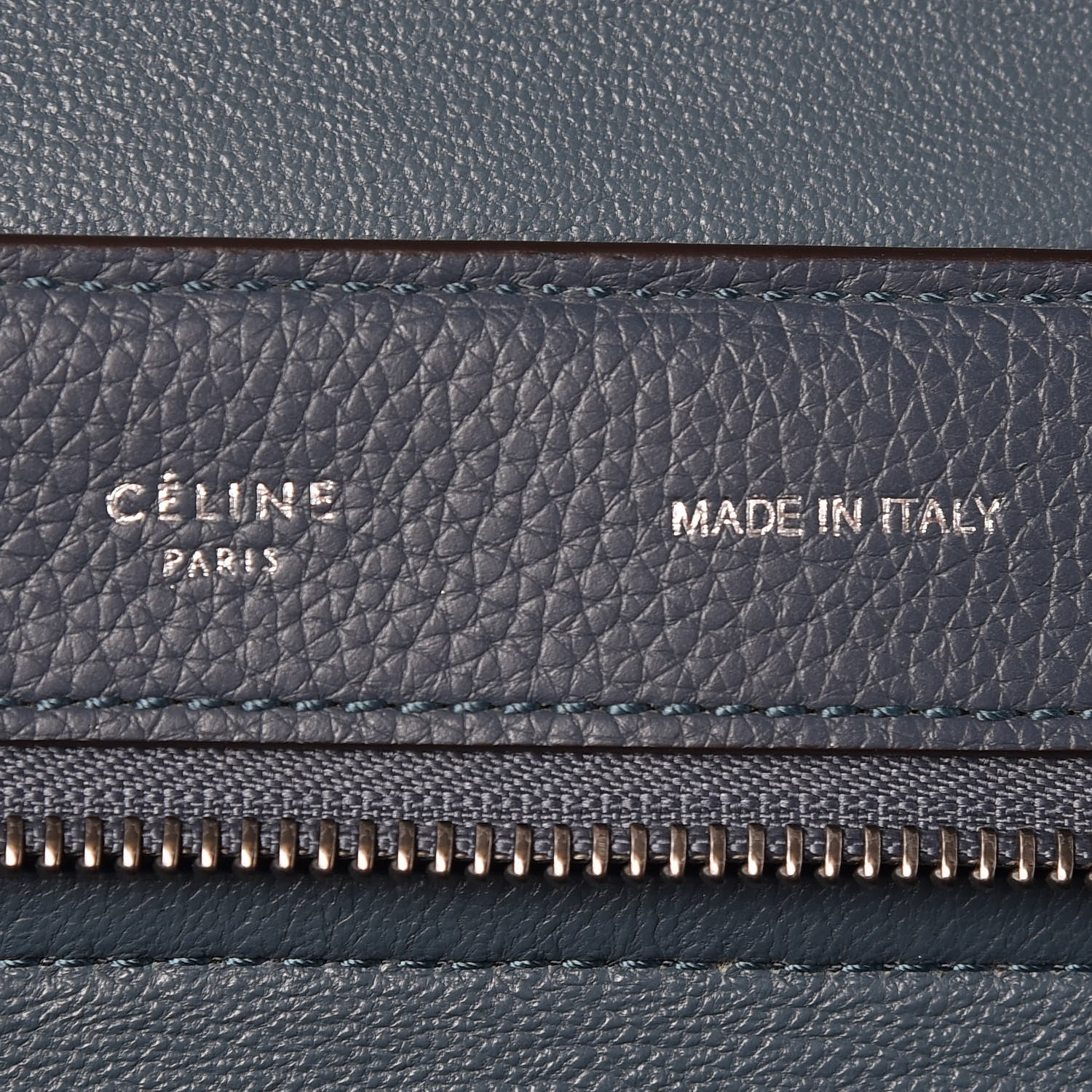 Celine Drummed Calfskin Suede Medium Trapeze Orage 6 of 14