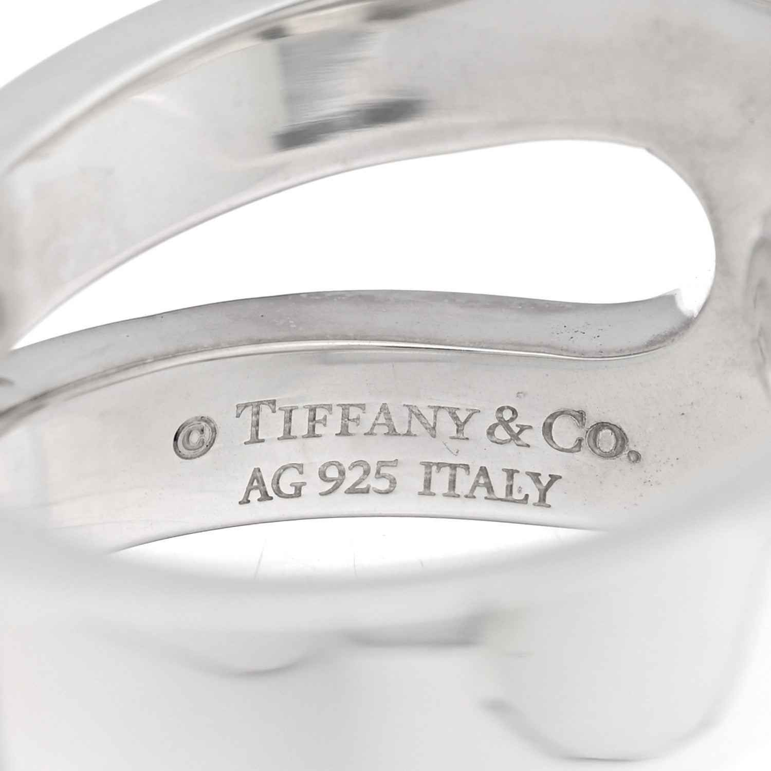 Tiffany Sterling Silver Out of Retirement Loop Ring 54 6.75 4 of 5