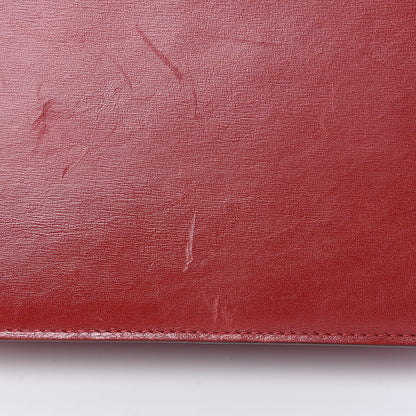 Celine Box Calfskin Medium Classic Box Flap Bag Red 12 of 17