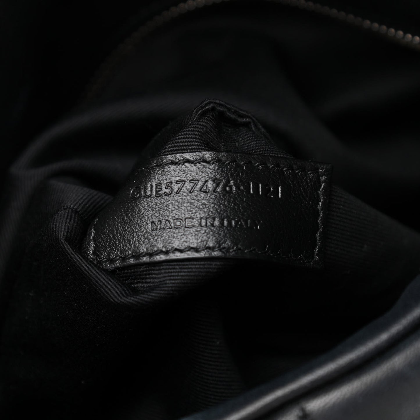 Lambskin Quilted Small Loulou Puffer Monogram Chain Satchel Black