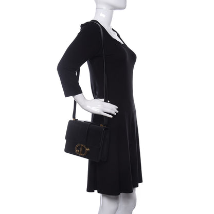 Christian Dior Smooth Calfskin 30 Montaigne Flap Bag Black 2 of 9