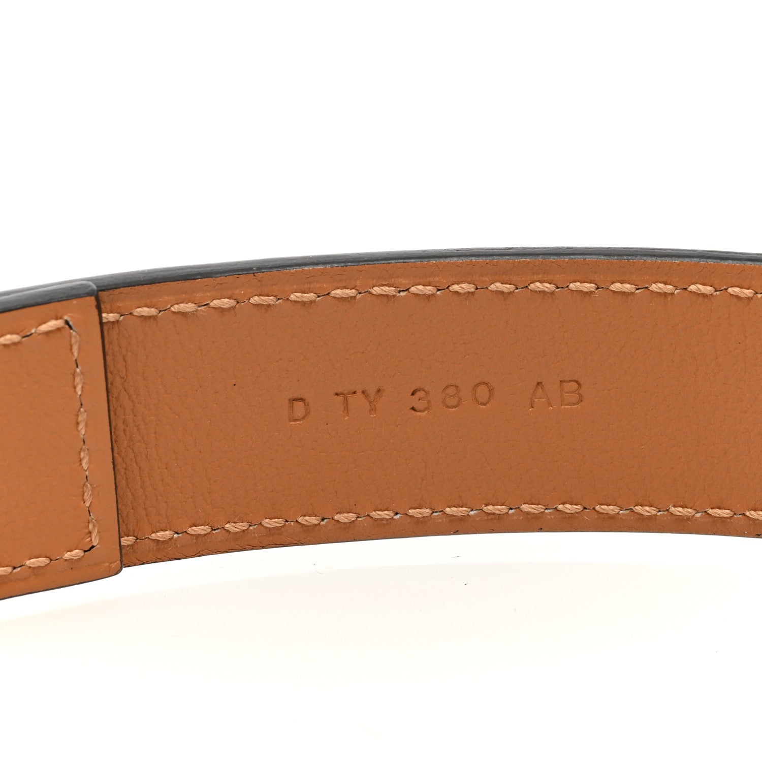 Hermes Epsom Swift 24mm Collier De Chien Belt Black Gold 4 of 5