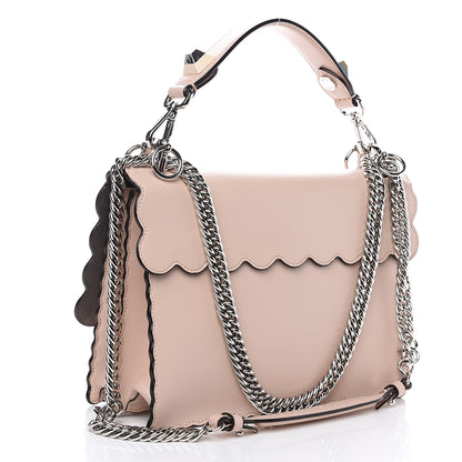 Fendi Vitello Liberty Scalloped Studded Kan I Shoulder Bag Plaster 2 of 10