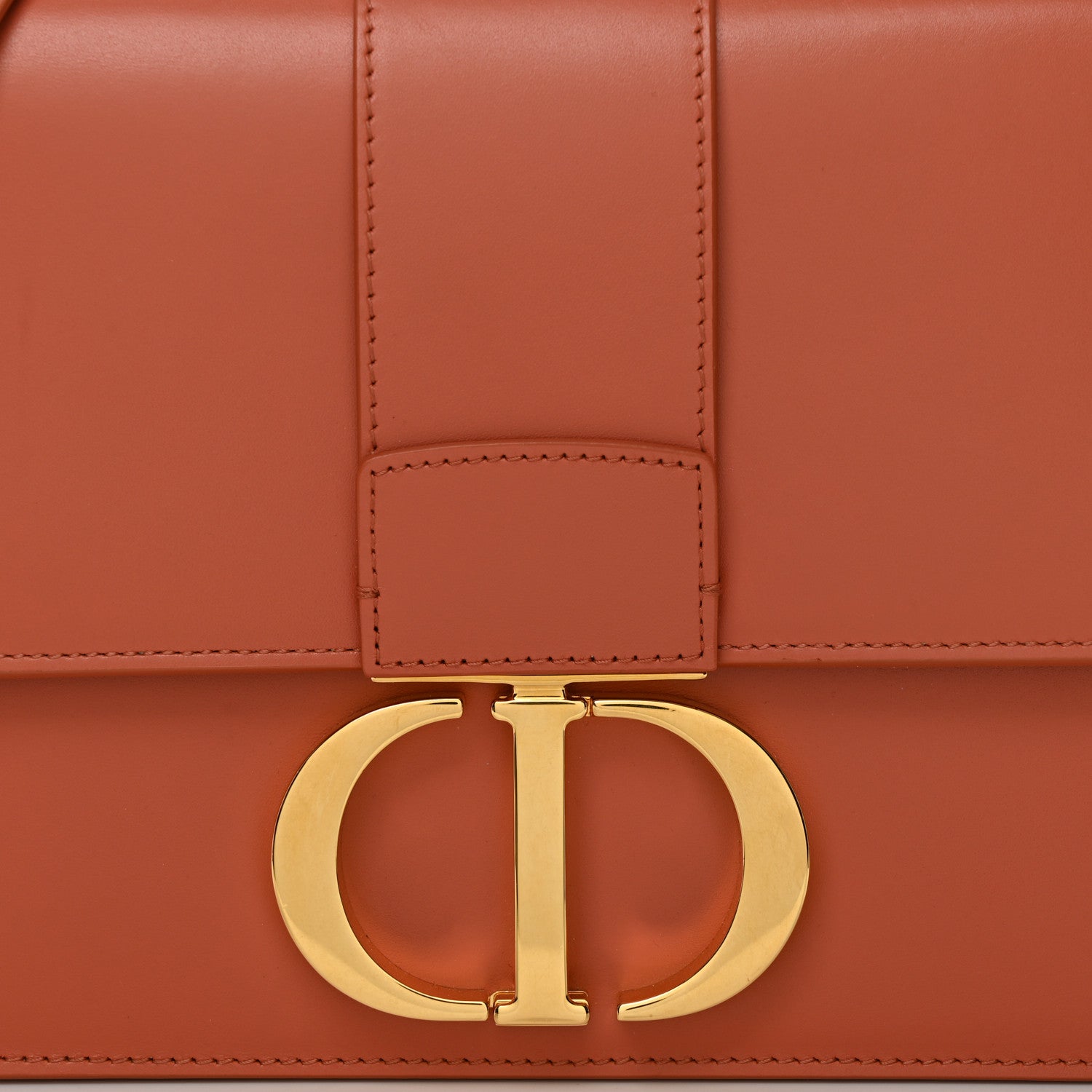 Christian Dior Smooth Calfskin 30 Montaigne Flap Bag Indian Red 9 of 11