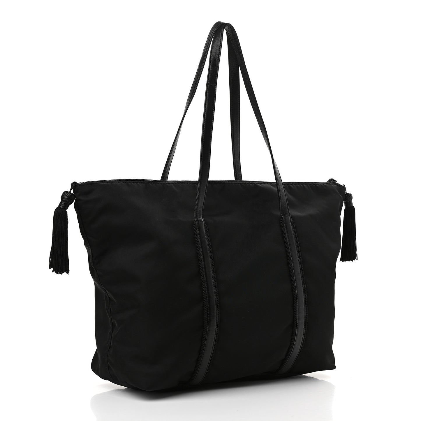 Tessuto Nylon Passama Shopping Tote Nero Black